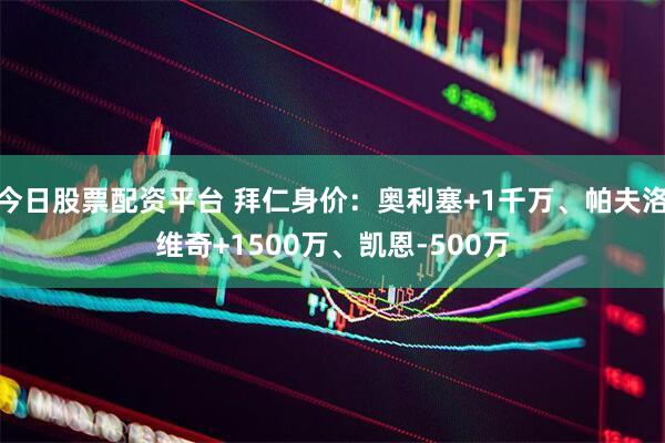 今日股票配资平台 拜仁身价：奥利塞+1千万、帕夫洛维奇+1500万、凯恩-500万